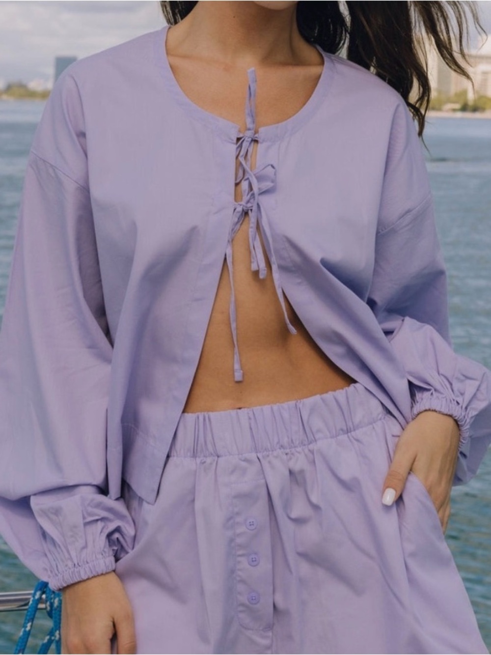 Daily Drills Poplin Tie Top NWT Xs/s